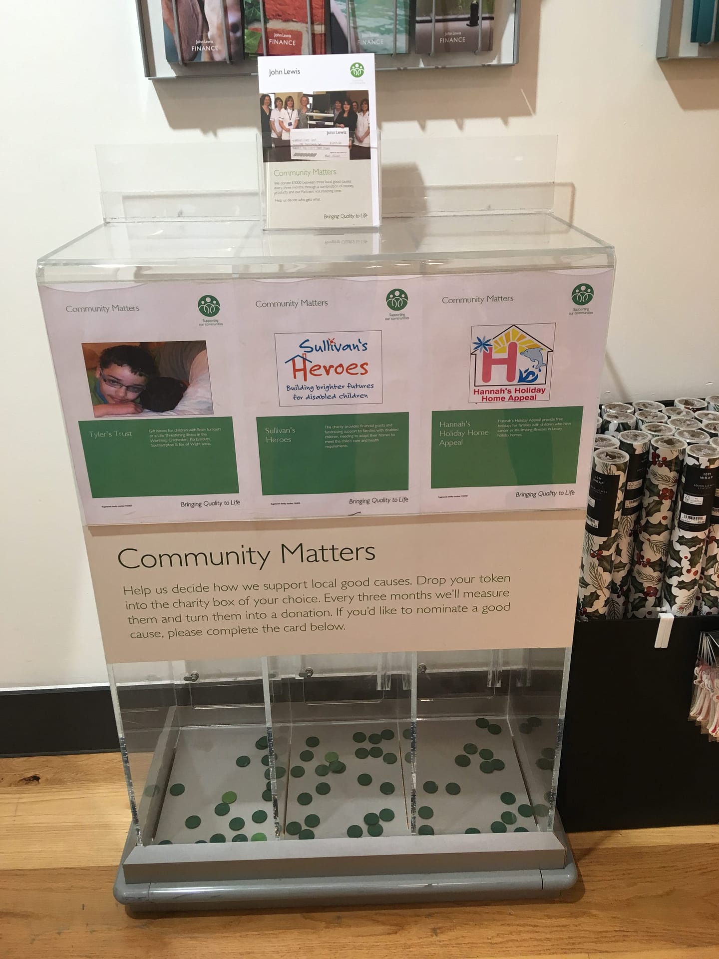 John Lewis Community Matters Chichester Sullivan's Heroes